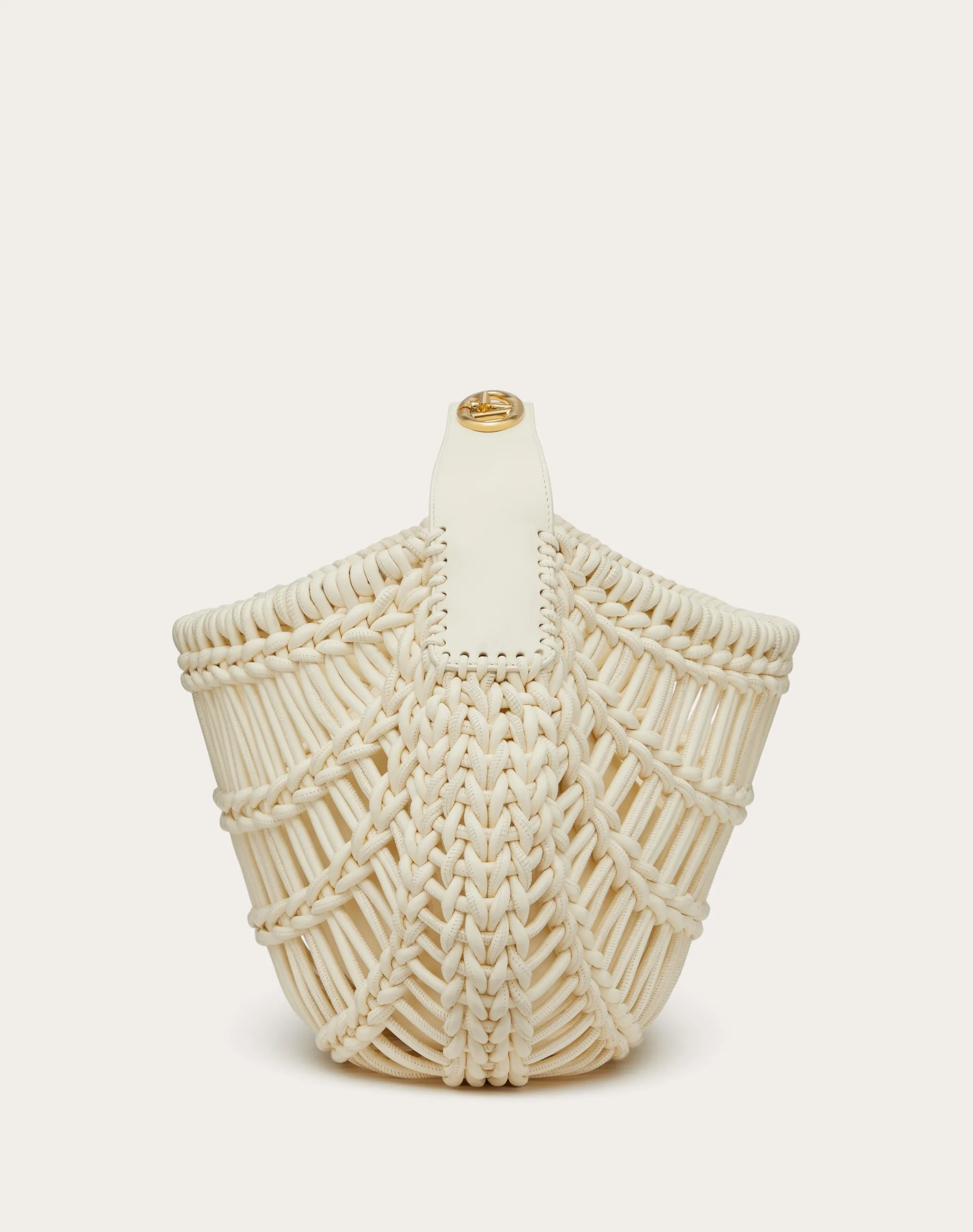 BORSA HOBO VALENTINO GARAVANI ALLKNOTS IN PELLE INTRECCIATA