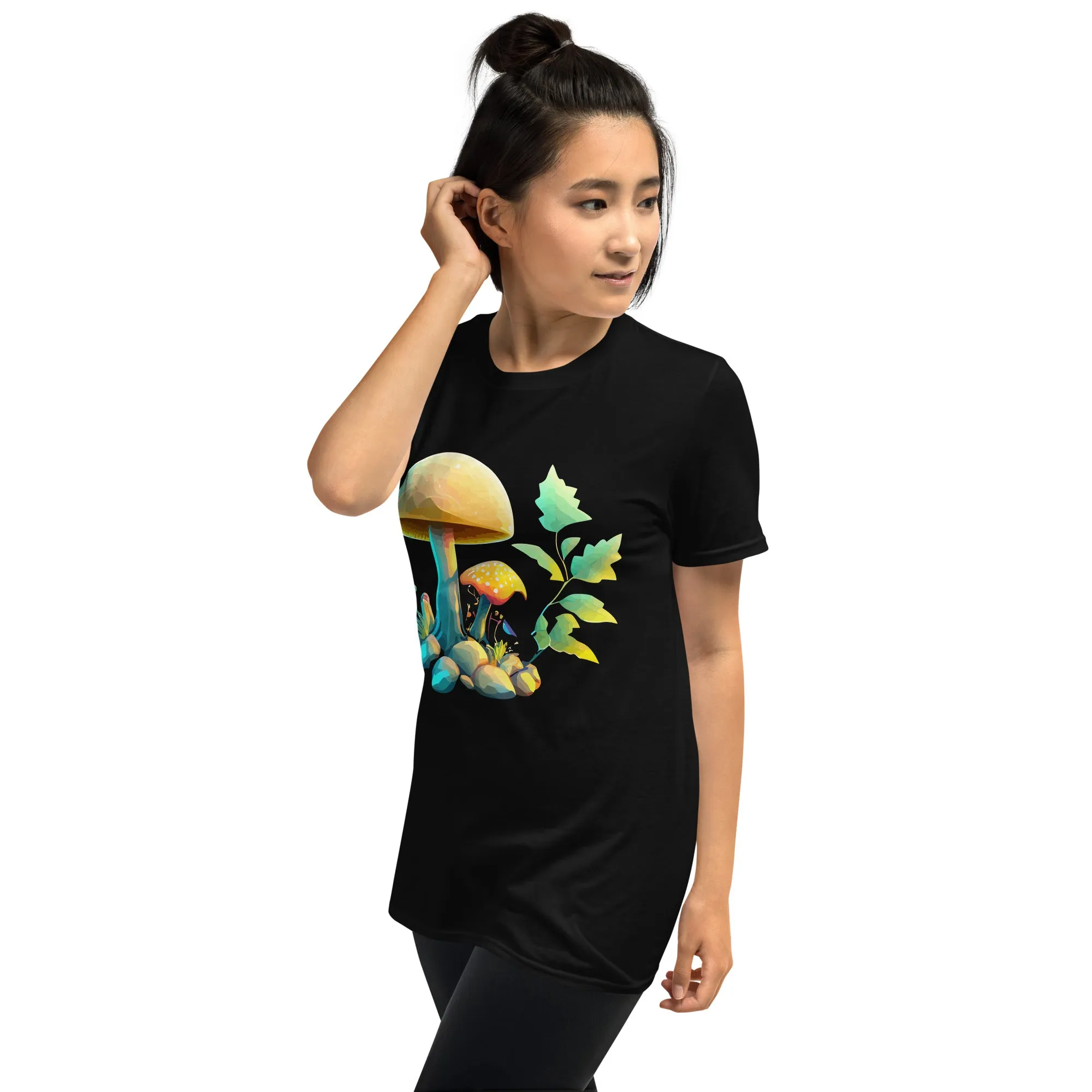 T-shirt unisex con funghi gialli
