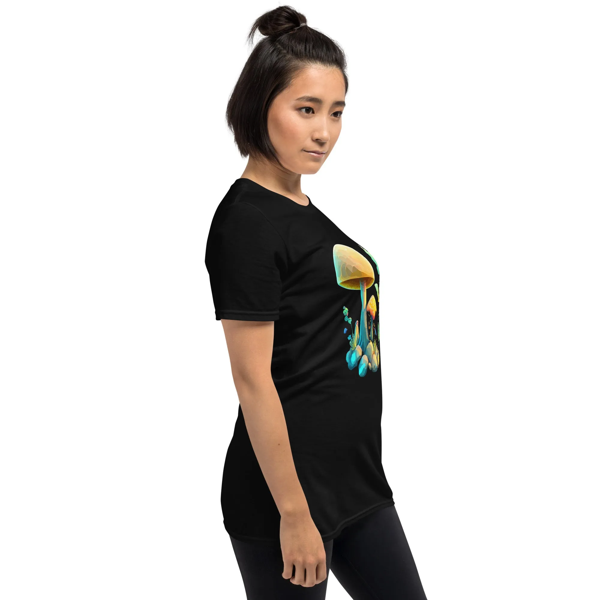 T-shirt unisex con funghi gialli