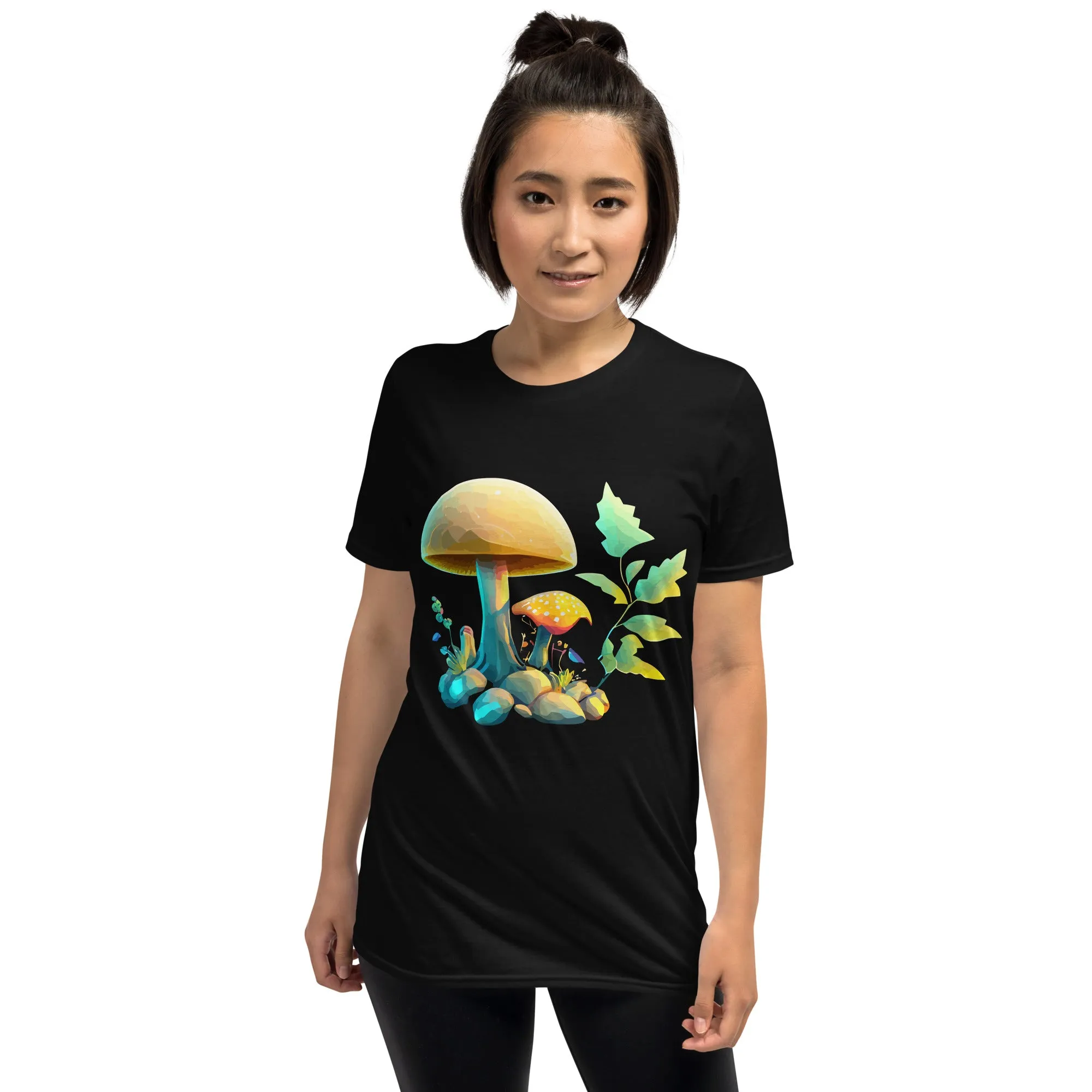 T-shirt unisex con funghi gialli