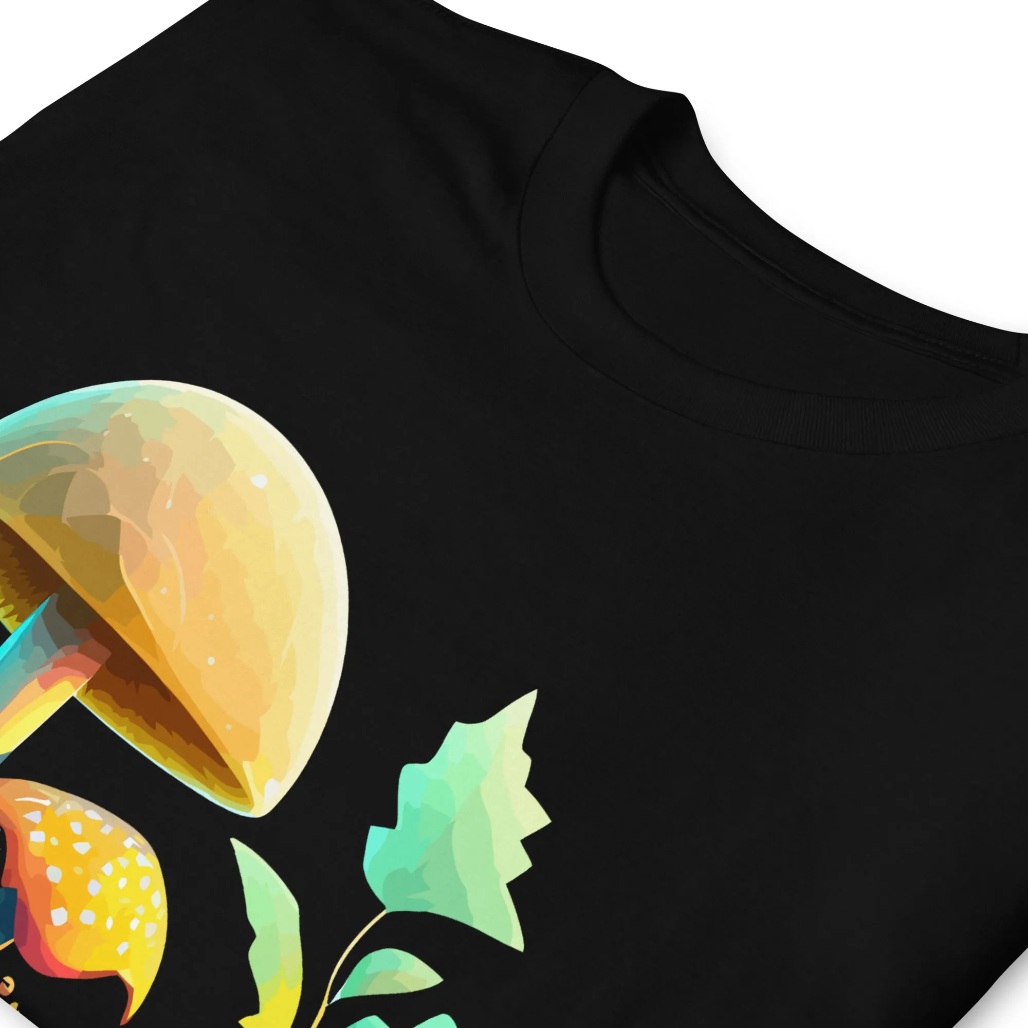 T-shirt unisex con funghi gialli